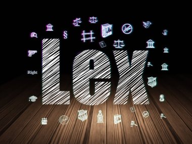 Hukuk kavramı: Lex grunge karanlık odada