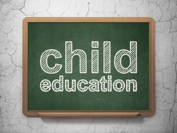 Learning concept: Child Education on chalkboard background — Stock Photo, Image