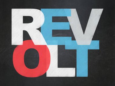 Siyasi kavram: isyan okul yönetimi arka plan üzerinde