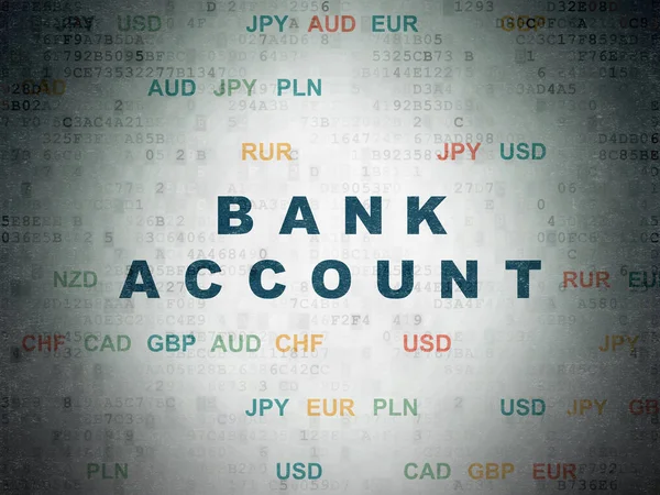 Concetto monetario: conto bancario su sfondo Digital Data Paper — Foto Stock