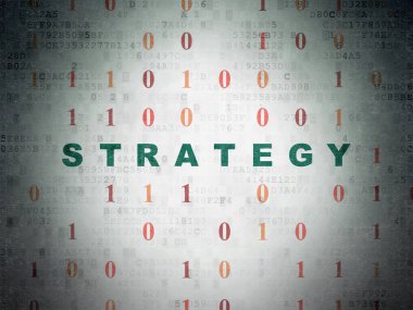 Ekonomi kavramı: dijital veri kağıt arka plan stratejisi