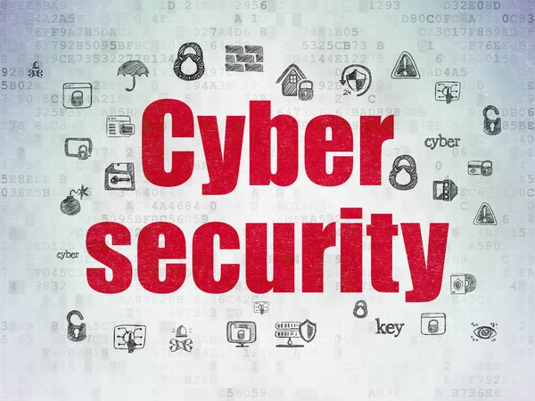 Privacy concept: de veiligheid van de cyberruimte op digitale Data-Paper achtergrond — Stockfoto