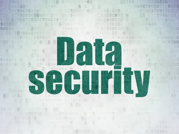 Sicherheitskonzept: Datensicherheit auf digitalem Datenpapier — Stockfoto