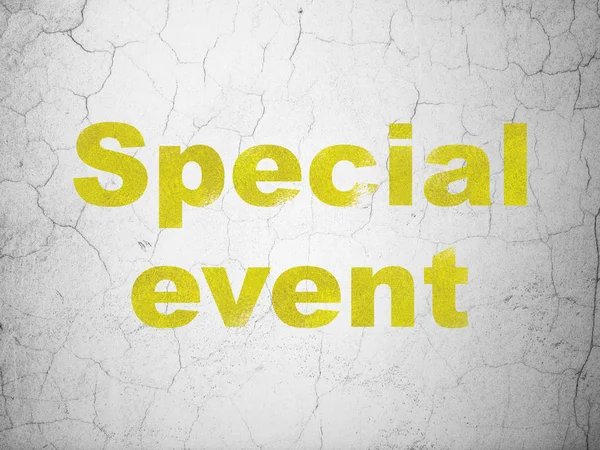 Business concept: Special Event on wall background — Stock Photo, Image