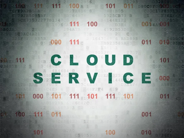 Cloud netwerken concept: Cloud Service op digitale Data-Paper achtergrond — Stockfoto