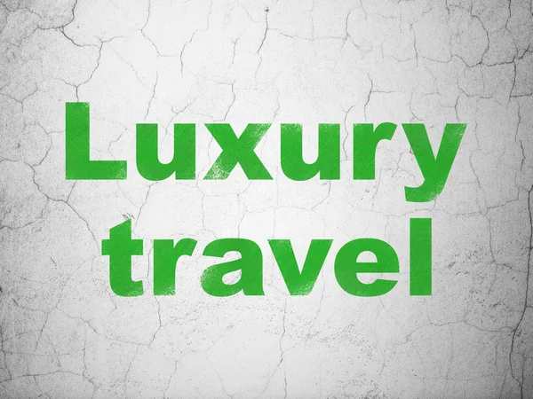 Reisekonzept: Luxusreisen auf Wandhintergrund — Stockfoto