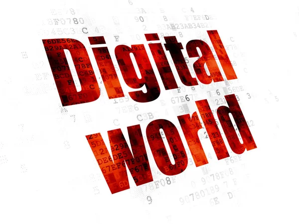 Data concept: Digital World on Digital background — Stock Photo, Image