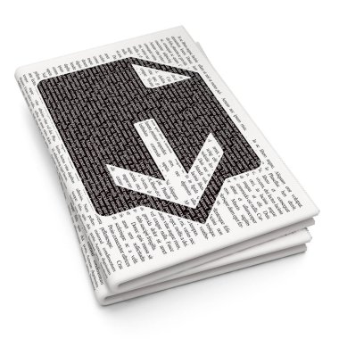 Web tasarım konsepti: gazete arka plan üzerinde Download