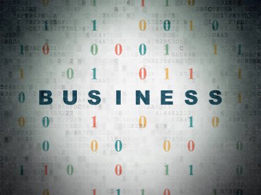 Finans kavramı: Dijital Veri Kağıt arkaplanı üzerine iş