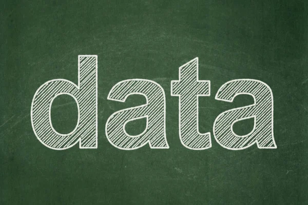 Концепция данных: Данные на фоне доски — стоковое фото