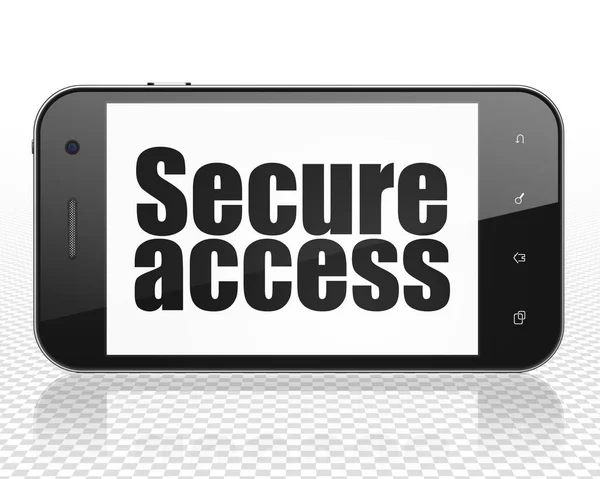 Concepto de seguridad: Smartphone con acceso seguro en pantalla — Foto de Stock