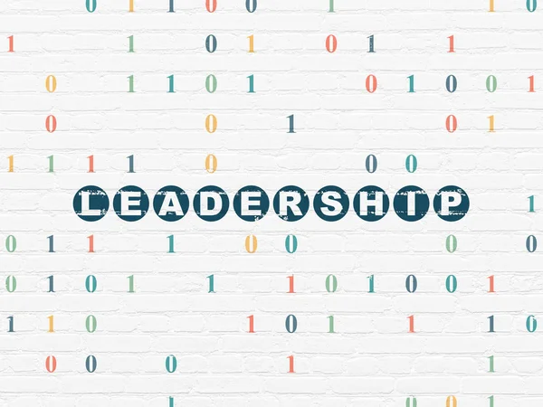 Business concept: Leadership on wall background — Stock Photo, Image