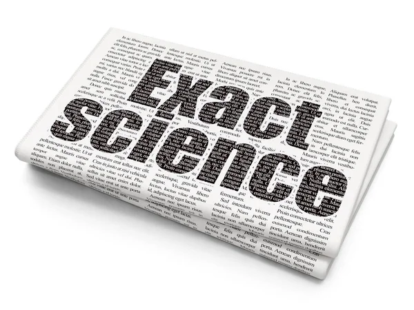 Concepto científico: Ciencia exacta sobre los antecedentes periodísticos — Foto de Stock