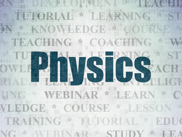 Education concept: Physics on Digital Data Paper background — Stock Photo, Image