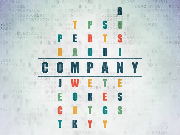Conceito de negócio: Empresa em quebra-cabeça de palavras cruzadas — Fotografia de Stock