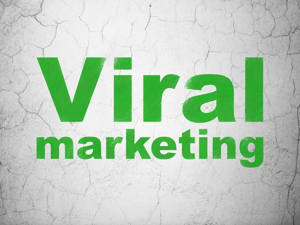 Conceito de publicidade: Marketing viral no fundo da parede — Fotografia de Stock