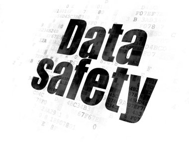 veri kavramı: veri güvenliği dijital arka plan üzerinde