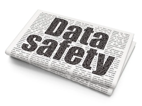 Bilgi kavramı: gazete arka plan üzerinde veri güvenliği