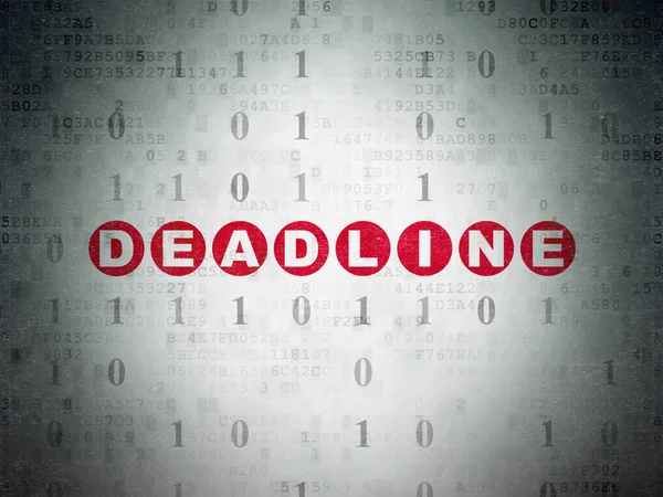 Affärsidé: Deadline på Digital Data papper bakgrund — Stockfoto
