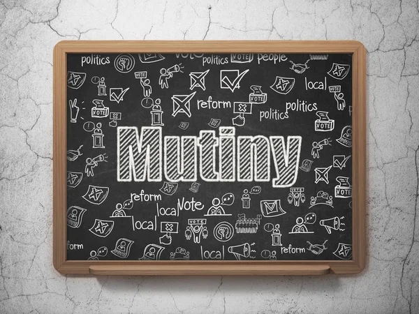 Politiek concept: Mutiny on schoolbestuur achtergrond — Stockfoto