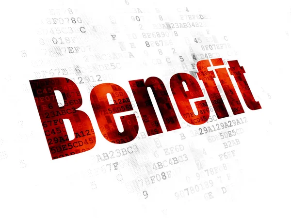 Business concept: Benefit on Digital background — Stock Photo, Image