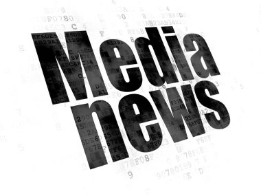 Haber kavramı: dijital arka plan medya haberleri