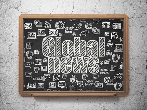 Concepto de noticias: Noticias globales sobre antecedentes de la Junta Escolar — Foto de Stock