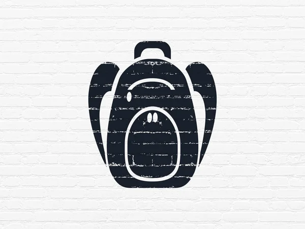 Oktatási koncepció: hátizsák, a háttér — Stock Fotó