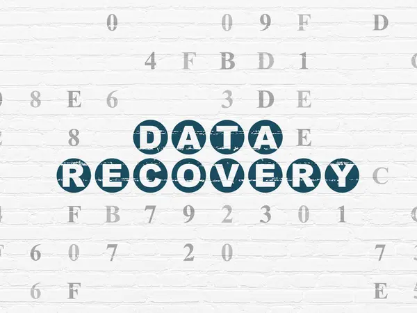 Informatie concept: Data Recovery op muur achtergrond — Stockfoto