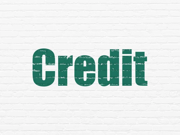 Banking concept: Credit on wall background — Stock Photo, Image