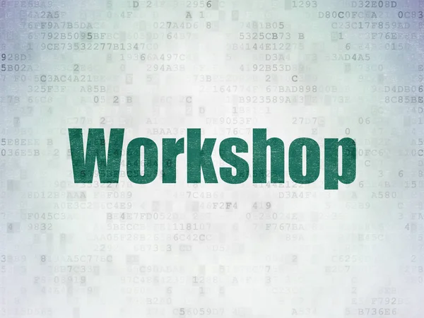 Studying concept: Workshop on Digital Data Paper background — Stock Photo, Image