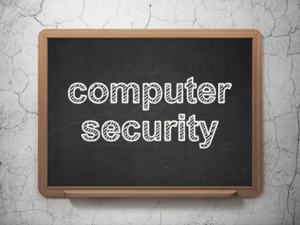 Conceito de segurança: Computer Security on chalkboard background — Fotografia de Stock