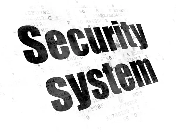 Conceito de segurança: Sistema de segurança em fundo digital — Fotografia de Stock