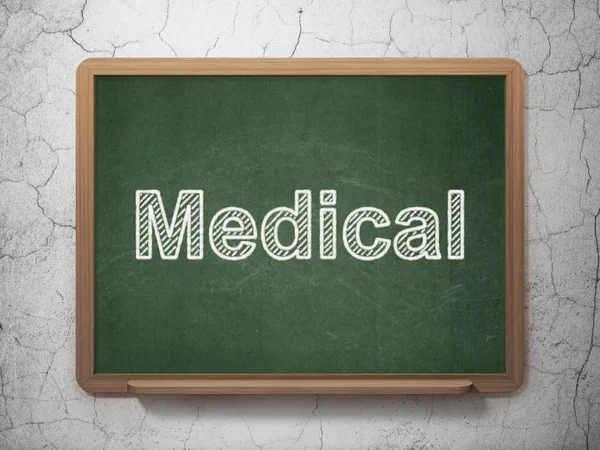 Gezondheid concept: medische op schoolbord achtergrond — Stockfoto