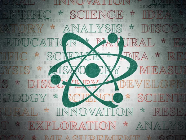 Science concept: Molecule on Digital Data Paper background — Stock Photo, Image