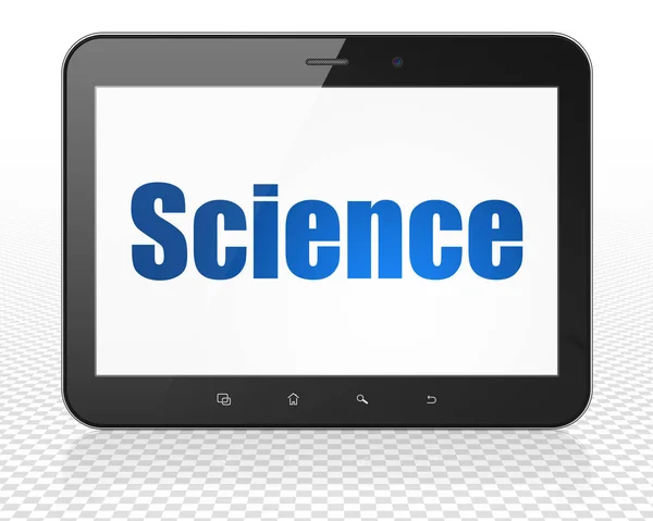 Science concept: Tablet Pc Computer with Science on display — Stock Photo, Image