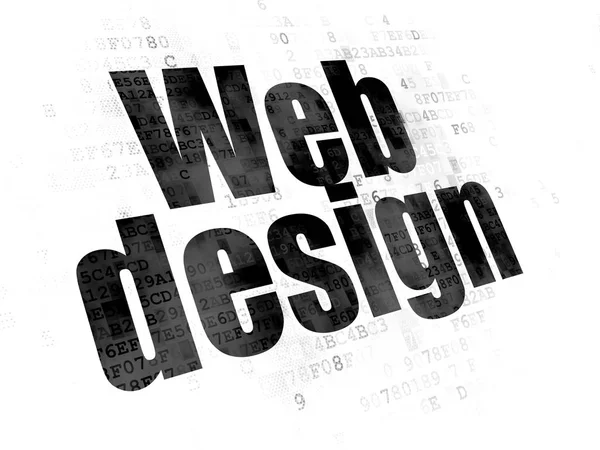 Web design koncepció: Web Design digitális háttér — Stock Fotó