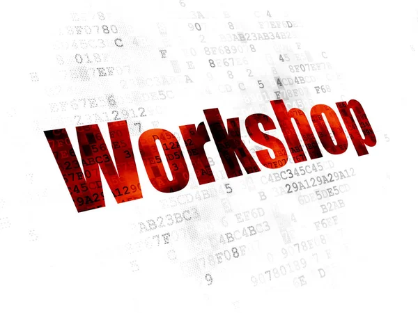 Lernkonzept: Workshop zum digitalen Hintergrund — Stockfoto