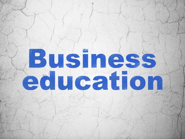 Concetto di studio: Business Education on wall background — Foto Stock