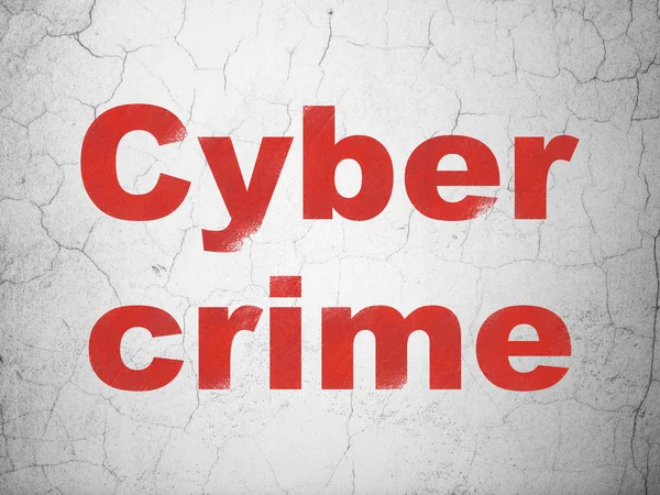 Concept de sécurité : Cybercriminalité sur fond de mur — Photo