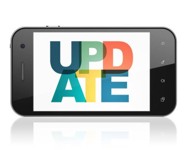 Web geliştirme kavramı: Smartphone ekranda Update ile