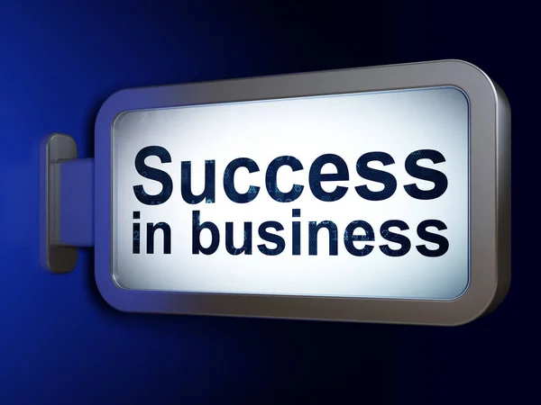 Conceito de negócio: Sucesso no negócio em segundo plano outdoor — Fotografia de Stock