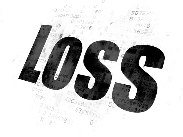 Affärsidé: förlust på Digital bakgrund — Stockfoto