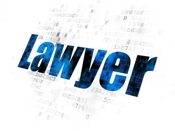 Law concept: Lawyer on Digital background — Stock Photo, Image