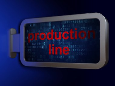 Manufacuring kavramı: billboard arka plan üretim hattı