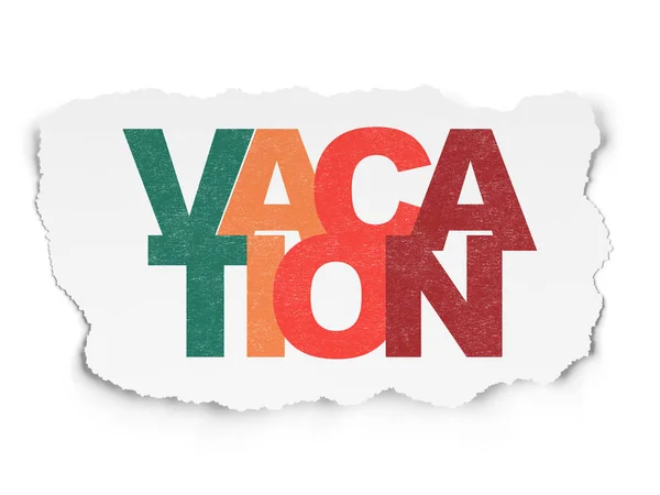 Koncepcja wakacje: wakacje na tle rozdarty papier — Zdjęcie stockowe
