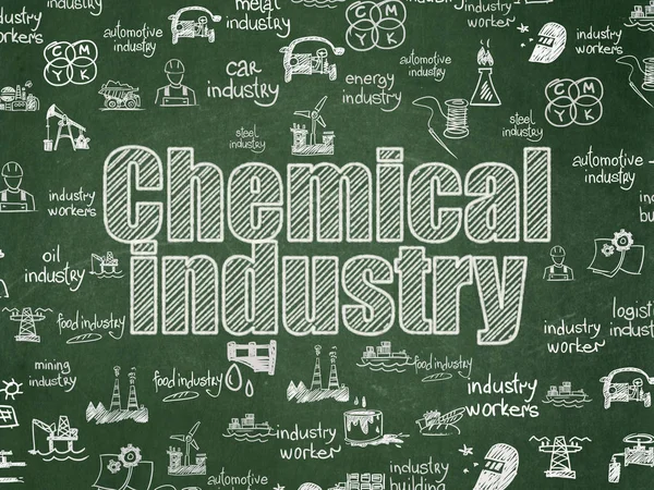 Industry concept: Chemical Industry on School board background — Stock Photo, Image