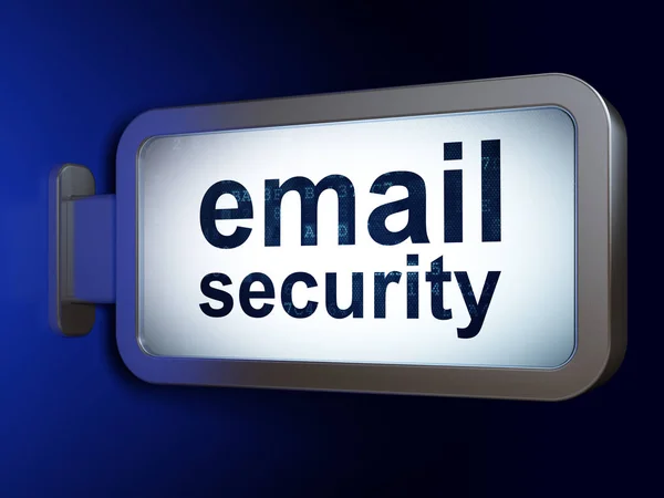 Concept de confidentialité : Email Security sur fond de panneau d'affichage — Photo