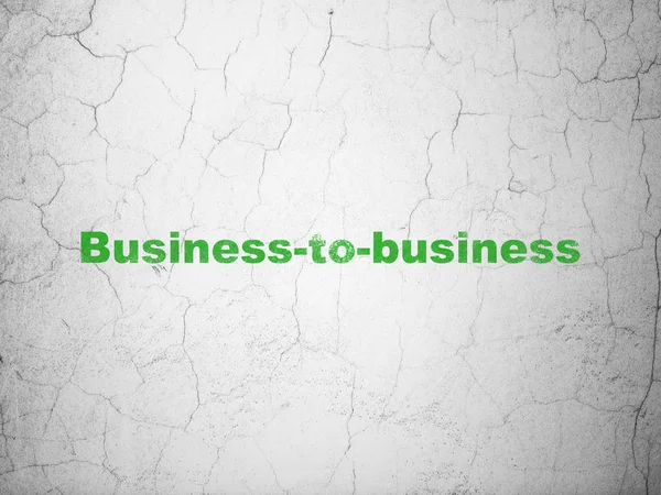 Conceito de negócio: Business-to-business on wall background — Fotografia de Stock