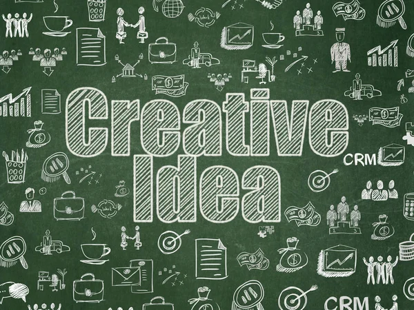 Financiën concept: creatief idee op schoolbestuur achtergrond — Stockfoto